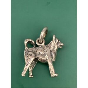 Akita Dog Sterling Silver Jewelry Charm #pet
